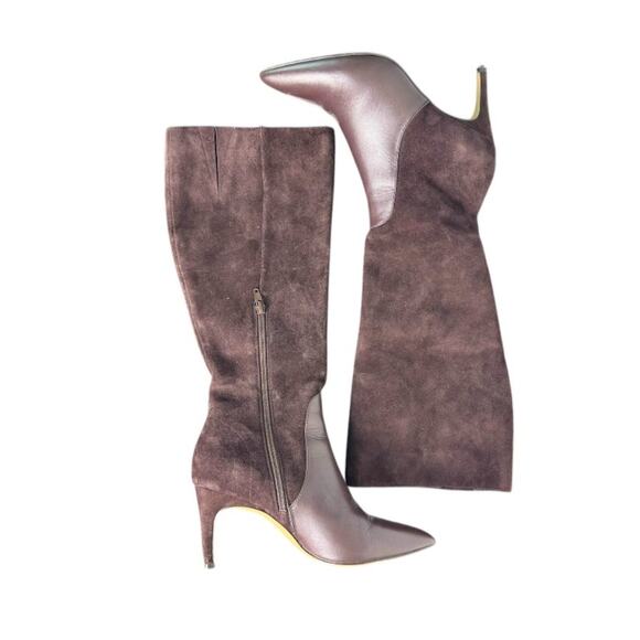 Charles David Leather & Suede Stiletto Tall Boot - Picture 2 of 10